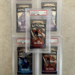 Lorcana PSA Cards And Packs 