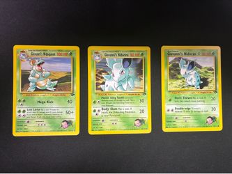 Pokémon - Giovanni's - Nidoqueen - Nidorina - Nidoran - Full Evolution Set