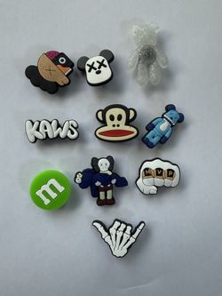 Lot Of 10 Hype Beast Shoe Charms Laws Bathing Ape Crocs 