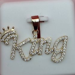 👑 ICED “KING” MOISSANITE PENDANT | 925 SILVER | GOLD VERMEIL 👑
