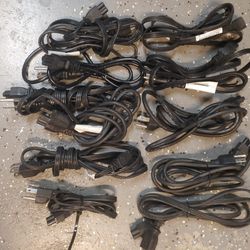Power Cables 2 Prong Mickey Mouse AC Lot