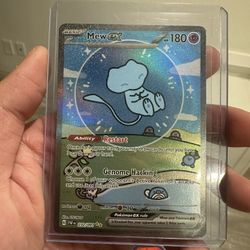 NM “Bubble” Mew Ex 232/091 SIR Paldean Fates