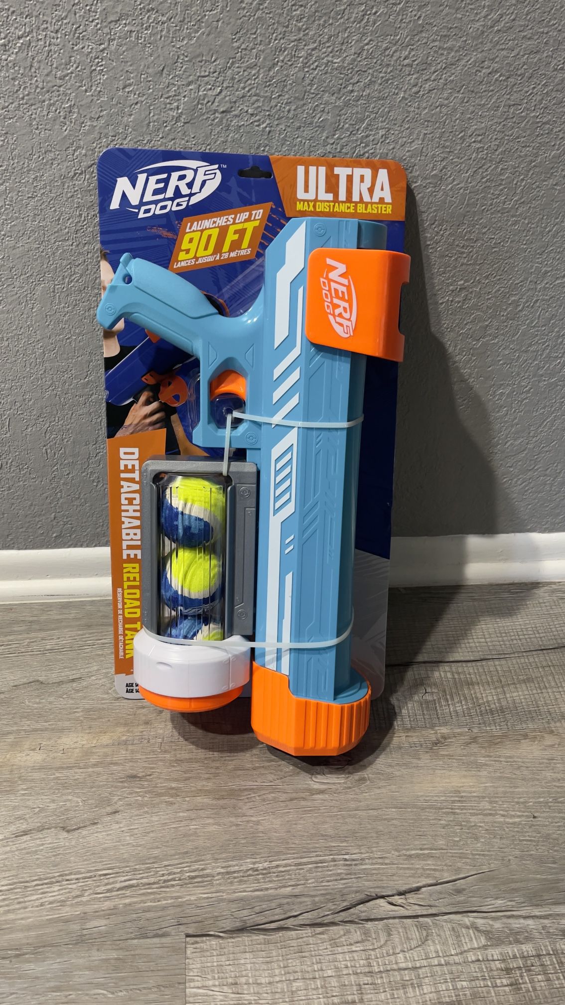 Nerf Dog Ultra Max Distance Tennis Ball Blaster Dog Toy - 3 Pack of Balls