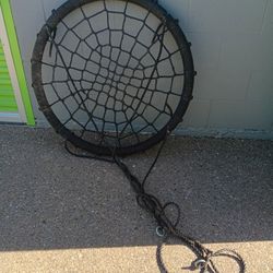 Large Circular Swing Spider Web