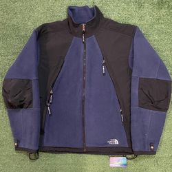 Vintage 1990s The North Face dark blue fleece jacket