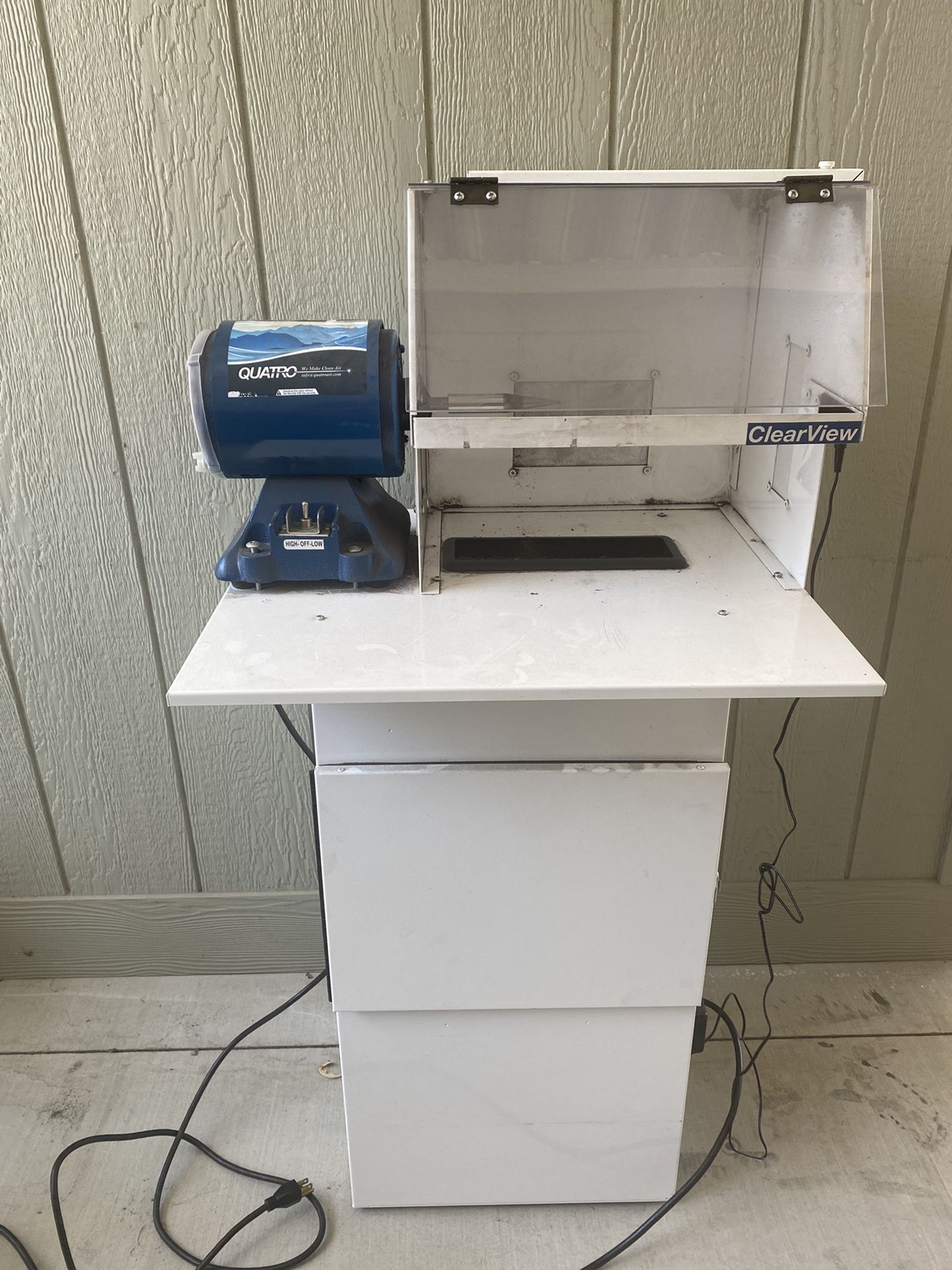 Quatro Cool blue Polishing Motor Standing Dust Catcher For Polishing