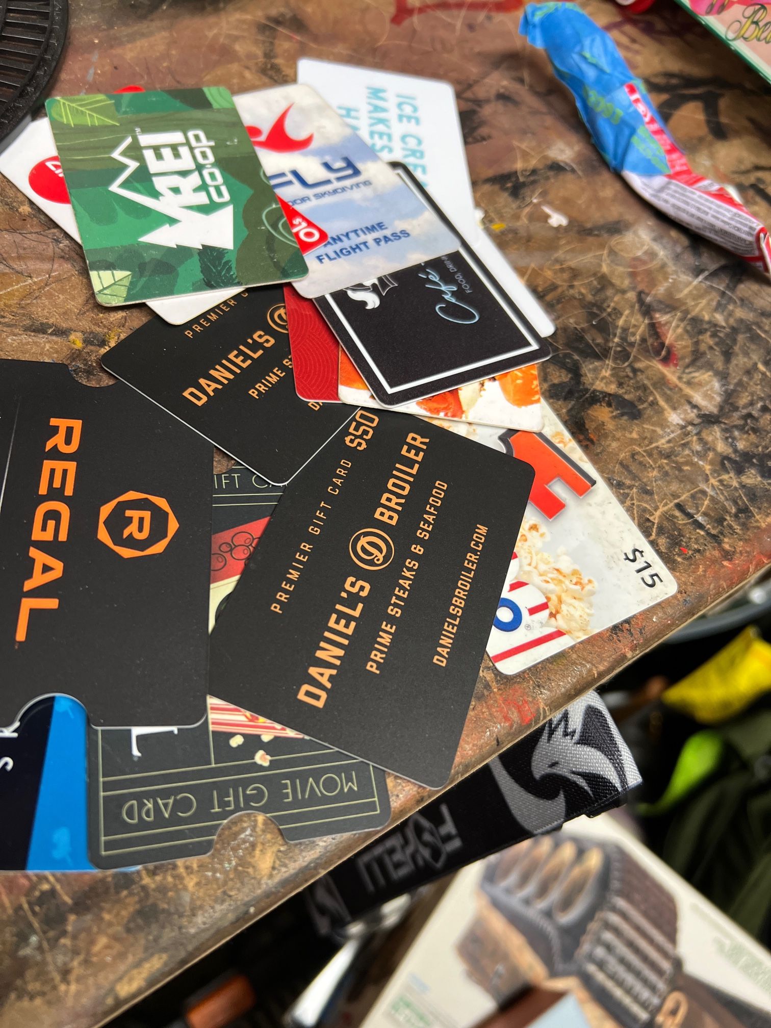 I have A Variety Of Gift Cards For sale 60 Cents On The Dollar