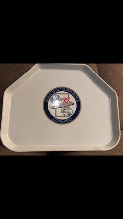 USS Enterprise mess tray. NEW dead stock