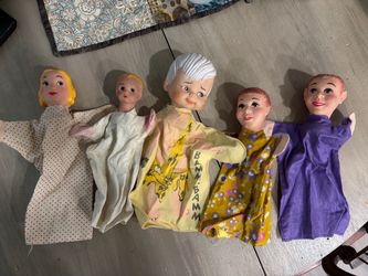 1960s Vintage Hand Puppets
