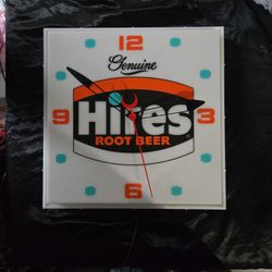 HIRES ROOT BEER CLOCK
