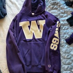 UW Huskies Hoodie - Purple - Men-s L