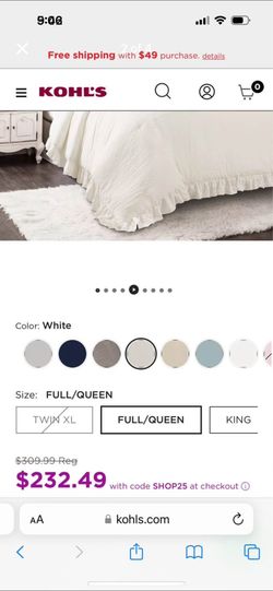 Full/queen  3 Piece Set