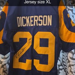Eric Dickerson Signed Autographed Jersey