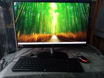 23.8 inch All-in-One Desktop PC, FHD Display, AMD Ryzen 7 7730U, 16 GB RAM, 512 GB SSD, AMD Radeon Graphics, Windows 11 Home,
