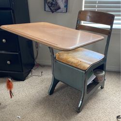 Vintage School Desk