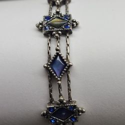 ART DECO MARCASITE ABALONE SHELL 