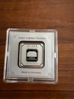 Geiger Edelmetalle 10g 999 Fine Silver Bar