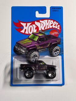 Hot Wheels Purple Pickup Truck Die-Cast