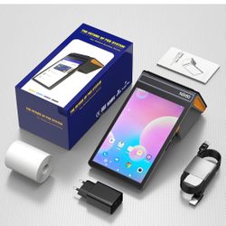 Open Box 4G & WiFi POS Terminal,Alacrity 3GB RAM 16GB ROM Adnroid POS System Cash Register with 8 Inch 800 * 1280 IPS Touch Screen,58mm Receipt & Labe