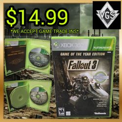 Fallout 3 Game Of The Year Xbox 360 Platinum Hits CIB 2 Disc Manual