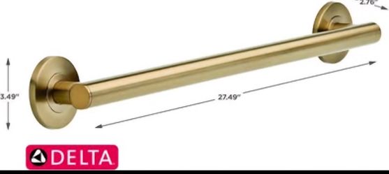 Brass Gold Shower Grab Bar