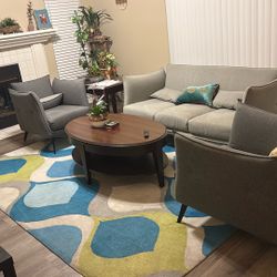 Elegant 5 Piece Sofa Set  