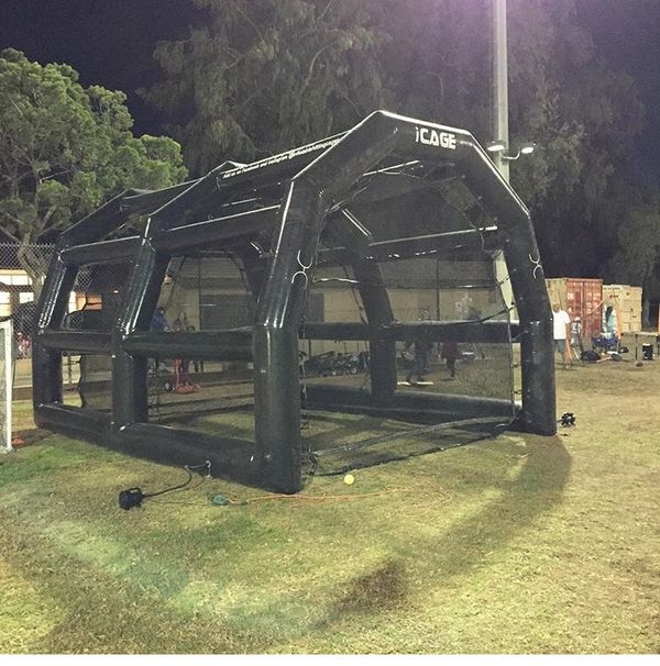 Inflatable baseball, fast pitch or slow pitch softball batting cages