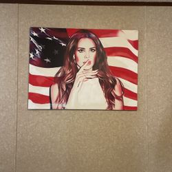 Lana Del Ray Hand Painted