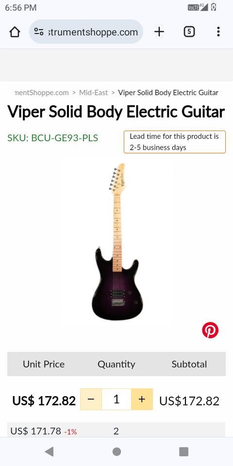 Viper Electric Guitar