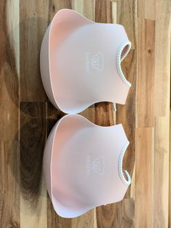 baby Bjorn bib, pink, set of 2