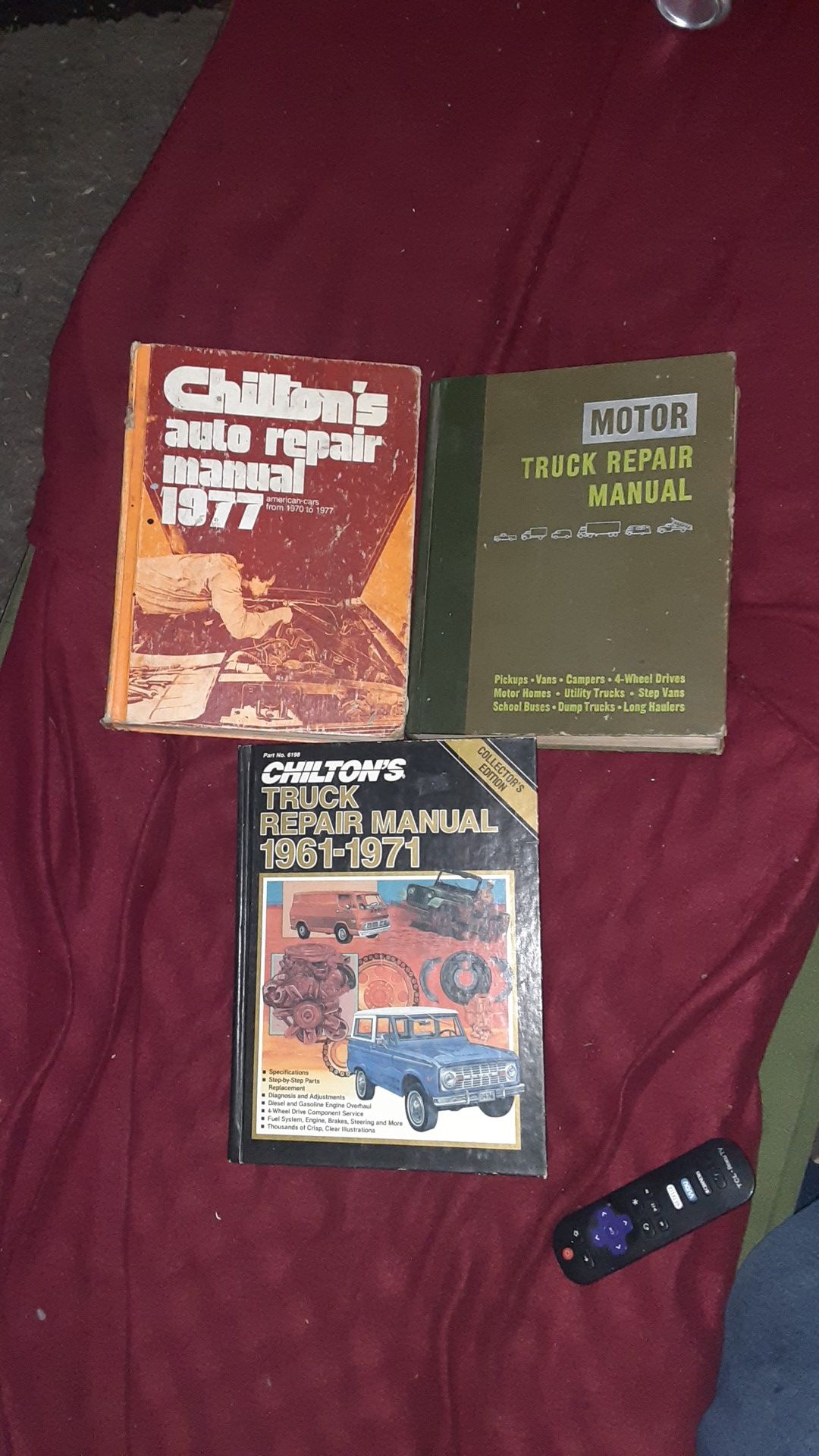Oldest chilton I have is 1961 to 1971 truck repair manual I have two more that are also quite old