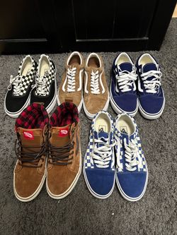 Vans Off the Wall Old Skool Sneakers lot of 5 pairs (Sizes vary in Desc.)