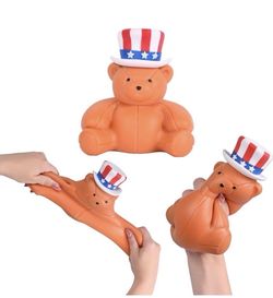 Sunny Days Squeeezy Americana Teddy Bear – New