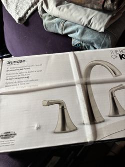 Kohler Sundae Brushed Nickle Bathroom Faucet *Brand New*