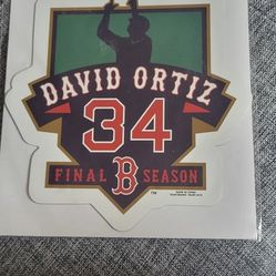David Ortiz 4" Magnet Final Season