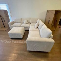 New Cream Beige Sofa Sectional 