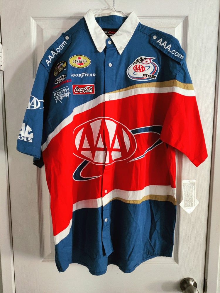 Mark Martin #6 NASCAR Roush Racing AAA Pit Crew Shirt Team Caliber. $50.00 With Tags. Size XL