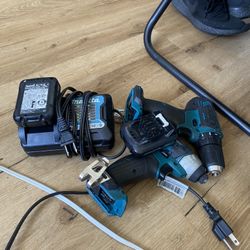 2 Makita power drills