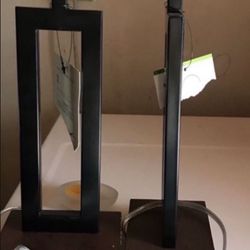 NEW Black Metal Wood Base Set 2  SALE ONLY. $30 Set 🍀