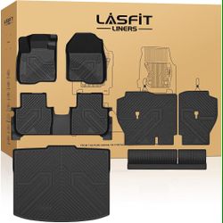 New LASFIT Full Set Floor Mats for Honda CR-V 2023-2026 (Only for Gasoline)
All Weather Custom Fit Anti-Slip TPE Floor Liners 1st & 2nd Row & Seat Bac