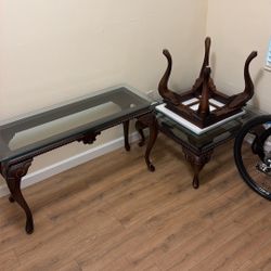 Wood And Glass Tables