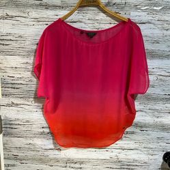 us Guess sheer bright blouse size XS 