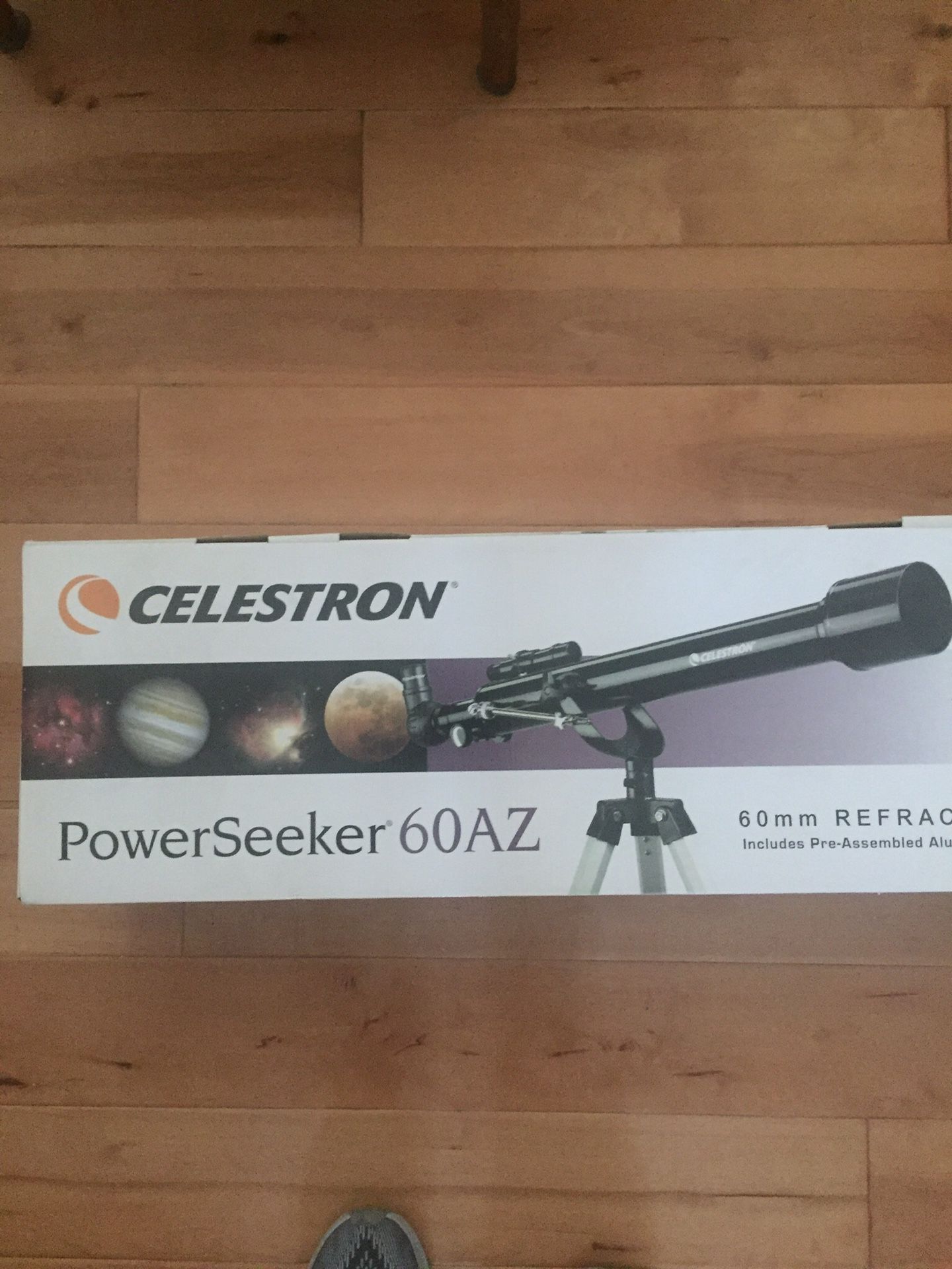 Celestron PowerSeeker 60AZ Telescope refractory 525x