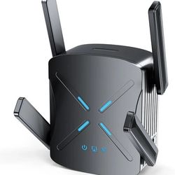 2025 WiFi Extender Signal Booster, New Gen Wi-Fi 6 Repeater, Covers Up to 12,000 sq.ft Range, Dual-Band Internet Booster with Gigabit Ethernet Port, E