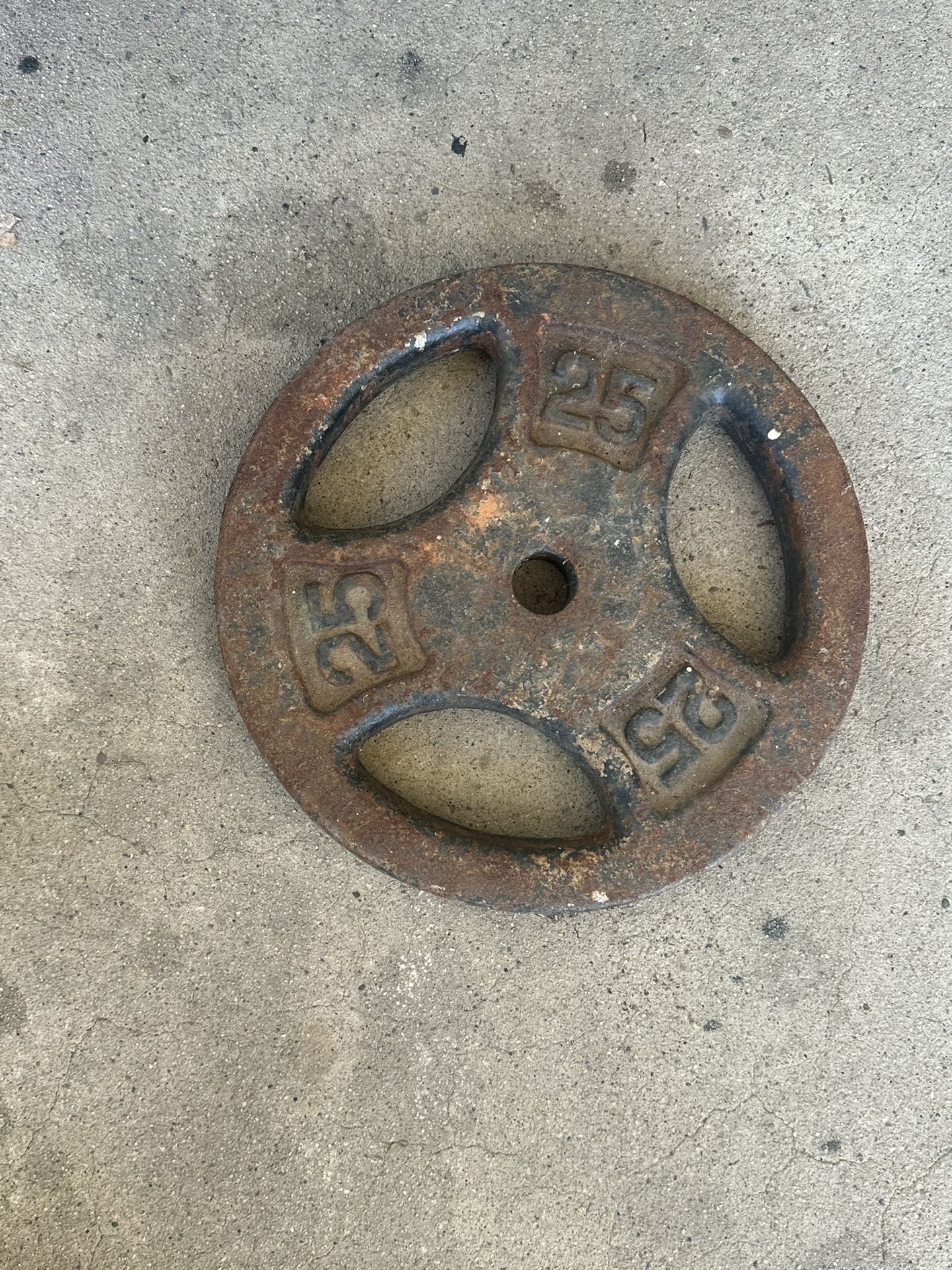 Weight Steel Plate 25lb 1 Available, See Picture 