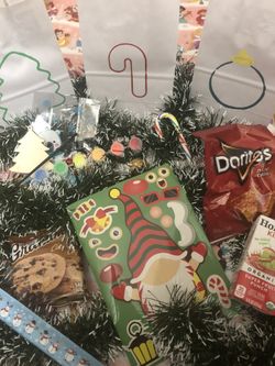 Children’s Christmas Craft And Snack Bag