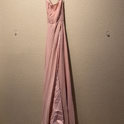 Shein Gold Rose /Pink Long  Dress