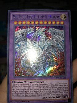 Neo blue eyes ultimate dragon (secret rare) yugioh card