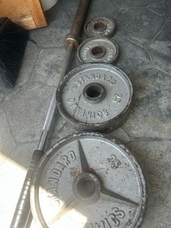 Olympic bar and weights
