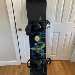 Snowboard, goggles, helmet, pants, jacket set